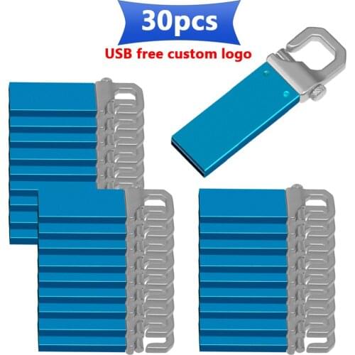 30pcs/lot free logo Unidad flash USB 3.0 usb stick Waterproof memoria usb flash drives pen drive 128GB 64GB 32GB 16GB 8GB