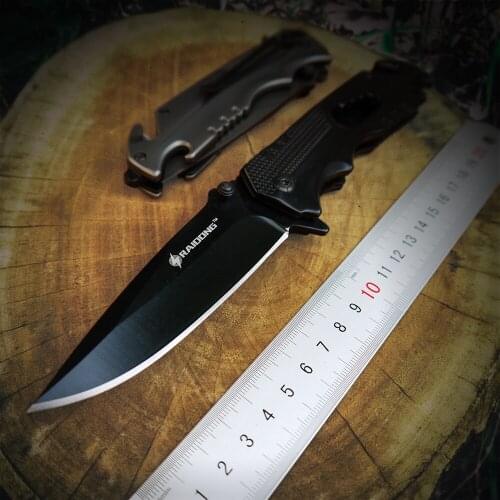Raidong 5CR15MOV High Hardness Tactical Folding Knife Pocket Outdoor Survival Hunting Camping 1s Quick Open survival knife