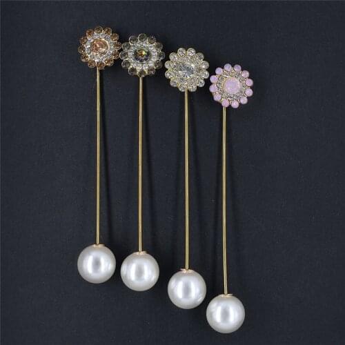 Womens Retro Brooch Pearl Brooch Pins Badge Suit Coat Decorative Jewelry Pin Brooches for Women XZ05-P