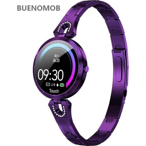 BUENOMOB 2020 Smart Watch Christmas Gift WOMEN Waterproof Heart Rate Blood Pressure Monitor Smartwatch Gift For Ladies Watch