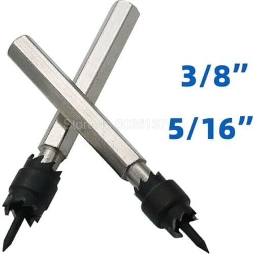 1PC 3/8" (9.5MM) 5/16"(8MM) Hex Shank Double Sided Rotary Spot Weld Cutter Remover Sheetmetal Drill Bit Sawtoot Point Hss Sheet