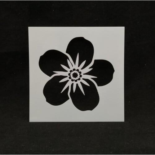 13*13 Flower Layering Painting template Stencils graffiti hand board hollowed out photo album graphic spray painting tool