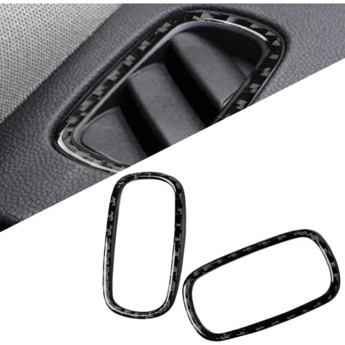 2Pcs/Set Dashboard Air Outlet Vent Frame Decorative Sticker Light Texture Carbon Fiber Interior decoration for Mini Cooper F60