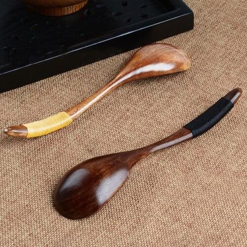 2018 Lot Wooden Spoon Bamboo Kitchen Cooking Utensil Tool Soup Teaspoon Catering 10.30