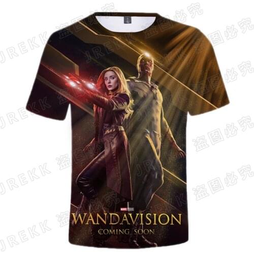 Marvel Wanda Django Maximoff 3D T-shirt Men Women Children Cool Tee Tops Cool Super Hero Printed Boy girl Kids T Shirts
