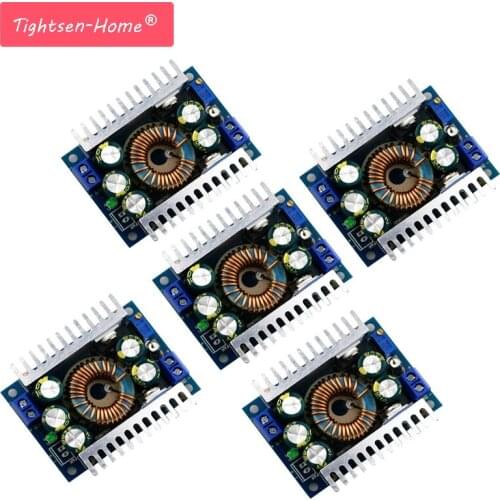 5pcs DC-DC High Power Low Ripple 12A Adjustable Buck Step-down Module 95% Efficient Car Power Converter Power Supply Module