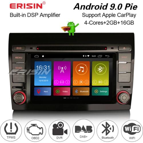 3071 Car stereo for Fiat Bravo 2007--2014 DAB+OBD DVD Android DSP Carplay GPS Radio Autoradio Multimedia player 2 DIN