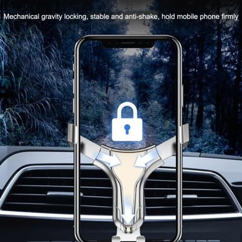 Car Phone Holder Gravity Air Vent Phone Mount Hands Free Phone Holder 360° Rotating for 4.0-7.2inch Phones