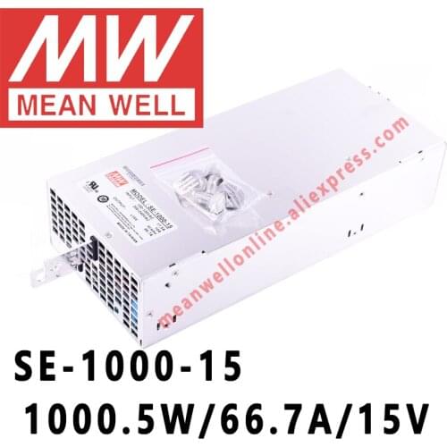 SE-1000-15 Mean Well 1000.5W/66.7A/15V DC Single Output Power Supply meanwell online store