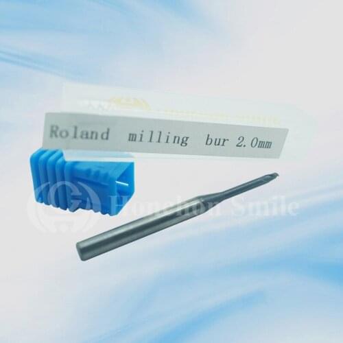 30pcs Roland burs / Size 2.0mm/1.0.mm/0.6mm Shaft 4mm,length 50mm /DLC coating /Zirconia ,pmma ,wax burs