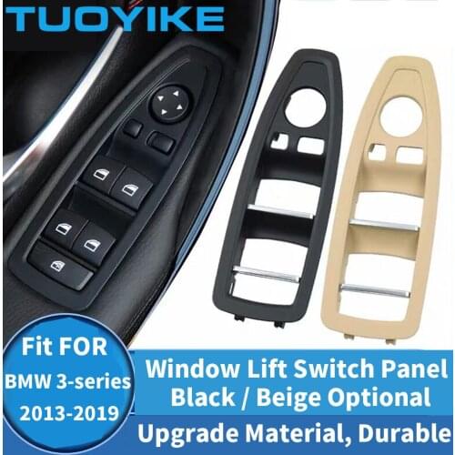 Black Beige Car Interior Inner Window Lift Switch Button Replace Panel Trim Cover For BMW 3-series F30 F31 F34 F35 F80 2013-19