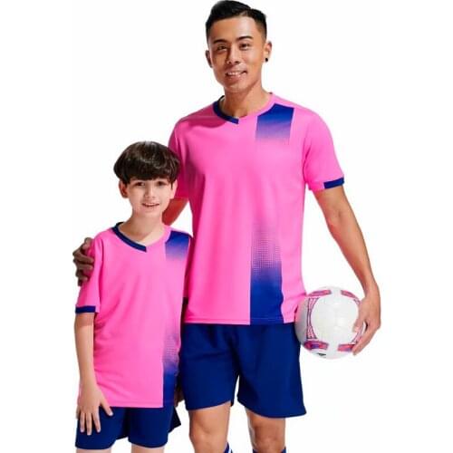 Kids Soccer Jerseys Soccer Football Jersey Custom Short Sleeves Boy Football Shirt Shorts Team Training Uniforms