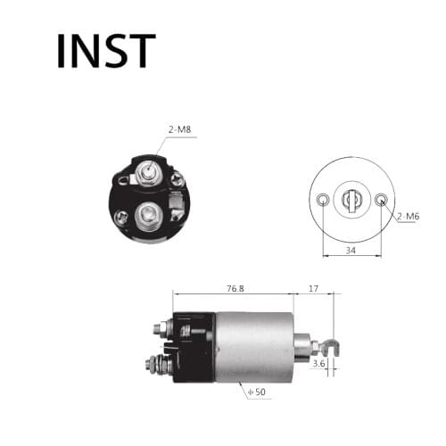 ELECTROMAGNETIC SWTICH SOLENOID FOR 12V 1.2KW 28150-22011 28150-24061 28150-24070 28150-24071 28150-25010 28150-25013 28150-330