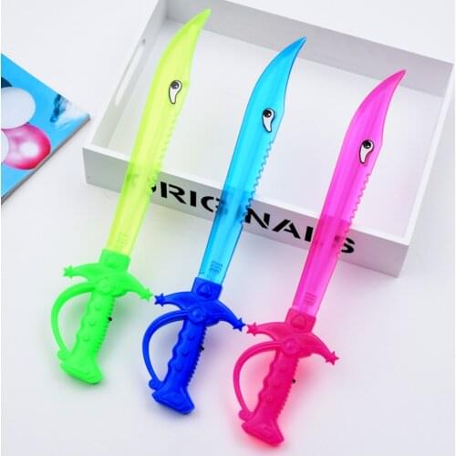 Sword Simulation Induction Axe Children Plastic Gifts Cutlass UV Flashing Toys Light Halloween Eletronic Lightsaber