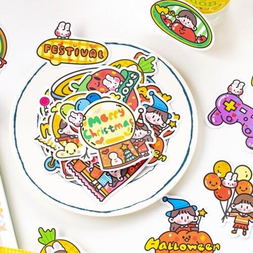 20set/1lot Kawaii Stationery Stickers Sweet fantasy Diary Decorative Mobile Stickers Scrapbooking DIY Craft Stickers