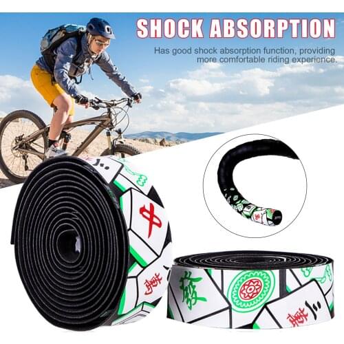 Road Bike Mahjong Handlebar Tape Non-Slip Sweat-absorbent Wrap EVA PU Bicycle Handlebar Tape Soft Anti-Vibration Wrap