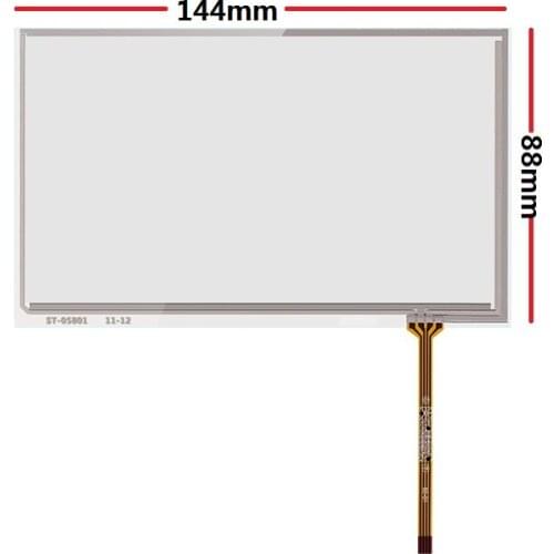 New 5.8-inch touch screen 144*88mm is suitable for the original car screen upgrade touch soft screen 0.5mm thickness