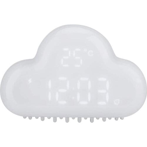 Cloud Alarm Clocks, Cloud-Shaped Magnetic Clock Alarm, Multi-Functional Clock with Strong Magnet, Shows LED Time Date