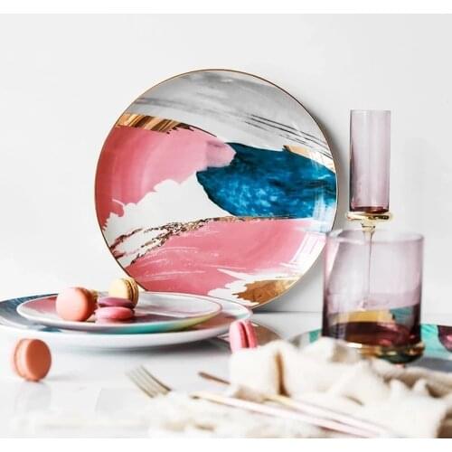 Наборы тарелок PFDIYF China At AliExpress