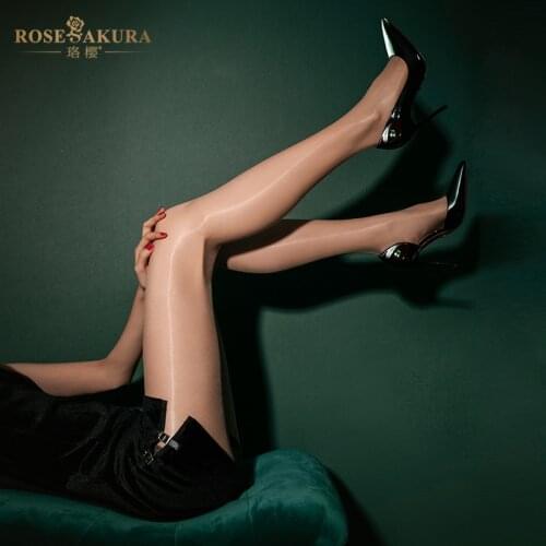 SAROOSY Sexy Oil Shiny Stockings for Women High Elastic See Through Open Crotch Pantyhose Multicolor Clubwear Tights New Arrival