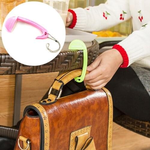 Portable Plastic Hanger Decoration Travel Bag Hook For Hanging Decorative Table Purse Bag Hooks Wall Hanger Holder Handbag