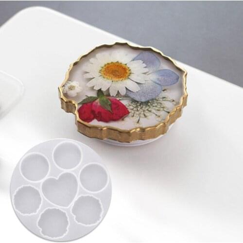 Handmade DIY Phone Case Holder Epoxy Resin Mold Irregular Silicone Molds Mobile Bracket Phone Mold Universal Heart Round Ma K3E1