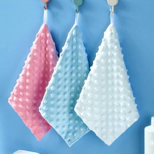 Dish Cloths Absorbent Hanging Microfiber Fast Drying Kitchen Cleaning Towels Scouring Pad Dish Cloth for Home