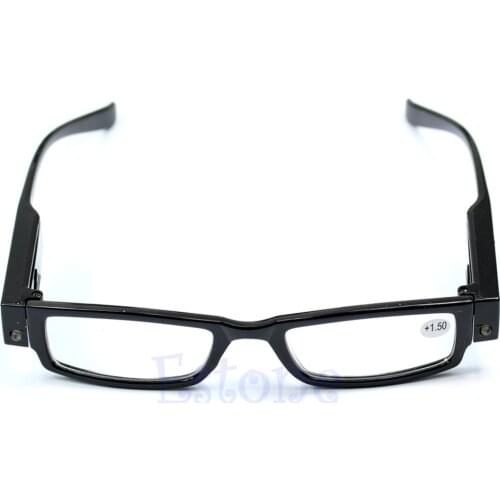 Light UP Multi Strength Eyeglass LED Reading Glasses Spectacle Diopter Magnifier