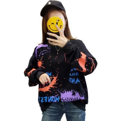Japanese Style Fresh Sweet Cashmere Women Sweatshirts O-neck Straight Harajuku Pullovers Casual Black White Hoody YUPINCIAGA