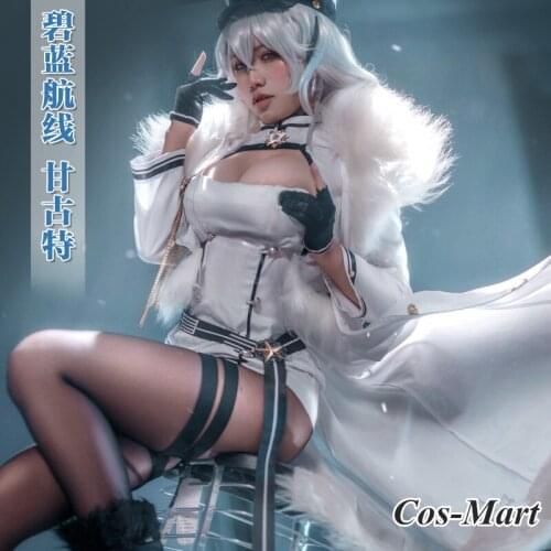 Game Azur Lane SN Gangut Cosplay Costume Fashion Sexy White Military Uniform Collection Female Role Play Clothing S-L