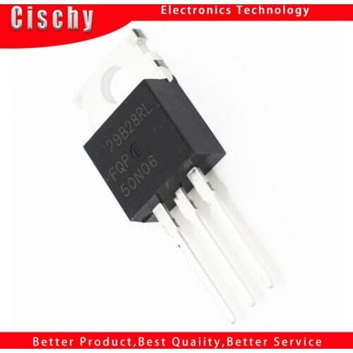 10pcs FQP50N06 TO220 RFP50N06 50N06 50A 600V MOSFET TO-220 N- Original free shipping