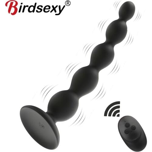 10 Speed Anal Vibrator Male Prostata Massager Anal Beads Butt Plugs G Spot Dildo Vibration Sex Toys for Men Gay Women USB Charge