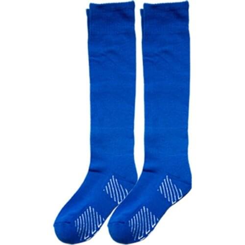2 pair/lot Kids Soccer Socks Top Quality Football Thick Antiskid Soccer Knee High Boys Training Football Long Stocking Children