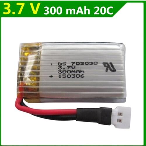 20pcs/lot 3.7V 300mAh lithium polymer battery Hendy 1306 You Di U816 U830 Di Feida F180 aircraft