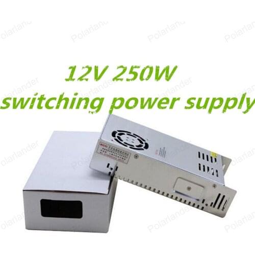 Free shipping , 250W 12V Single Output Adjustable Switching power supply unit for LED Strip light Universal AC-DC Converter