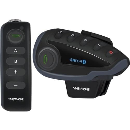 V8 Pro Intercom BT Interphone Motorcycle Helmet Bluetooth Headset Intercom Intercomunicador moto with FM NFC
