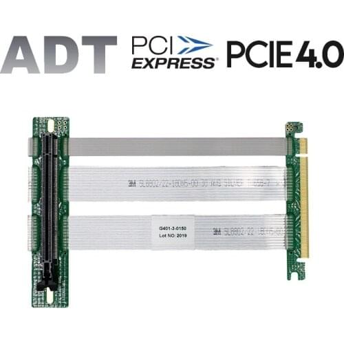Add On Cards PCI Express 4.0 Riser Card Graphics Gen4 PCI Express x16 Extension Cable 16x to 16x PCIE PCI-E PCI E Riser Extender