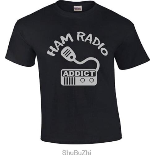 Drop shipping summer style fashion brand men t shirt Ham Radio Addict | Ham Radio T-shirt cotton pattern printed tshirt big size