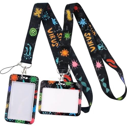 DZ1433 Medical Doctor DNA Lanyards for Key Neck Strap card ID Badge Holder Key Chain Keys Hang Rope Key Rings Nurse Accessories