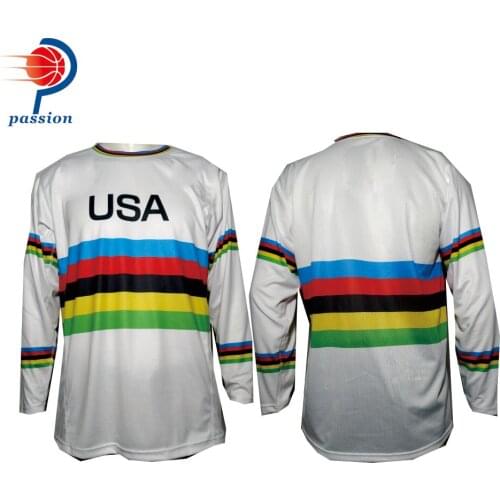 MOQ 5pcs $27 Each Custom Teamwear Mountain Bike Motocross Jersey BMX T- Shirt XXS TO 5XL With Free Design