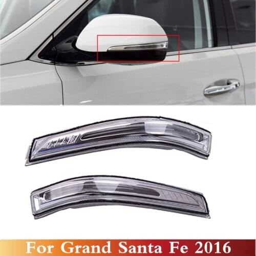 Kamshing 2PCS Rearview Mirror Turn Signal LED Flashes Blink 87613 B8000 87623 B8000 87613B8000 87623B8000 For Grand Santa Fe
