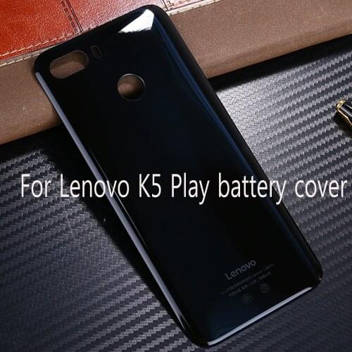 Original For Lenovo K5 Play L38011 ZUI 3.7 4G glass Back Battery Cover Housing Replacement Parts with Adhesive Sticker