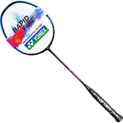 Original Yonex NF-680 Badminton Racket All Carbon Sonic Flash Ice Cobalt Blue Threaded