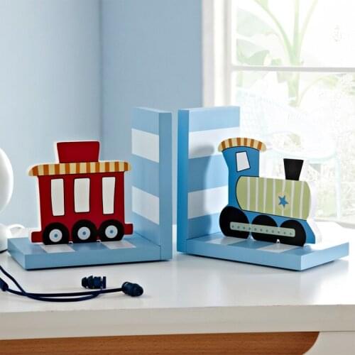 Free shipping Home Decoration Brand KIDS Bookends Book Ends Shelf Holder Wood Book Stand Gift for Children