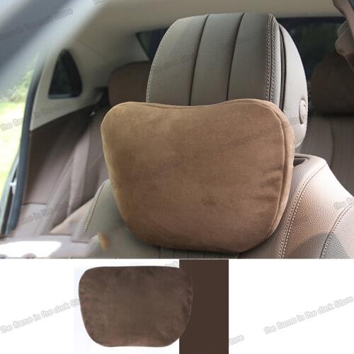 Lsrtw2017 Natural Fiber Car Seat Headrest Lumbar Pillow for Mercedes Benz GLE GLS Class W167 X167 2020 2021
