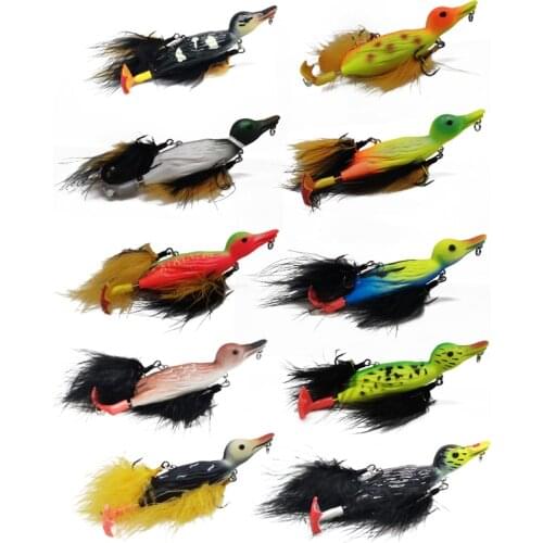 Lutac Duck Lure Floating Artificial Bait Wobbler Pesca Pike Bass Baits 105mm 29g