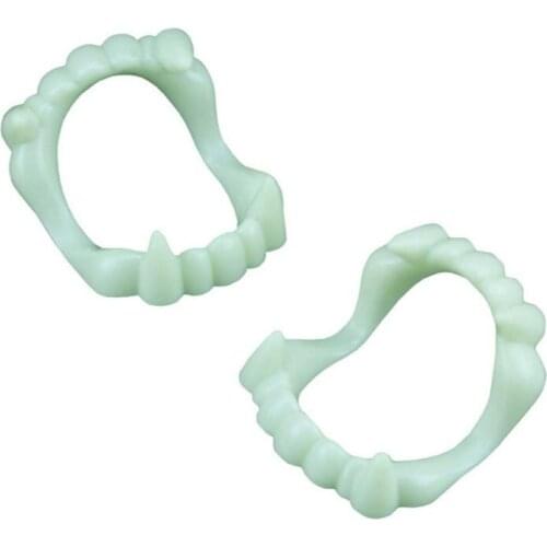 Luminous Dentures Brand New Vampire Luminous Dentures Glow Tooth Party Supplies Halloween Glow Prop Cosplay Halloween Decor Tool