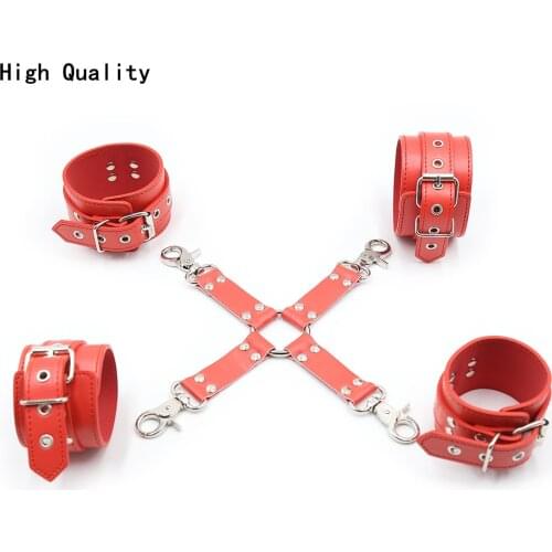 High Quality Female Gothic Punk Corset Erotic Bondage Leather Harness Leg Garters Belt Strap with Metal Buckle for Men Women