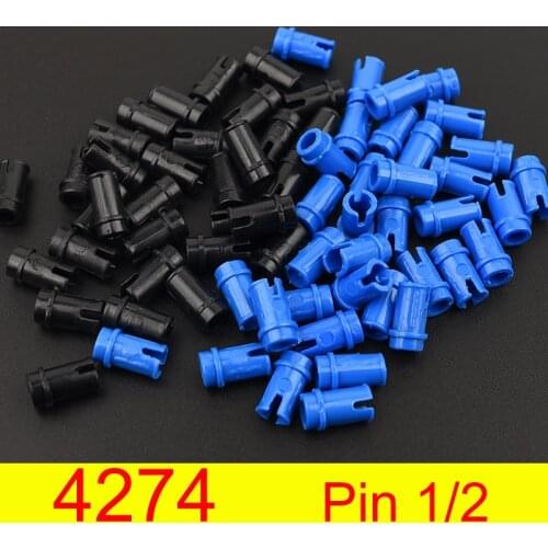 50PCS 4274 High-Tech Axle Pin 1/2 Building Block Bricks Accessories Compatible Assembly Parts connector MOC DIY Education Toys