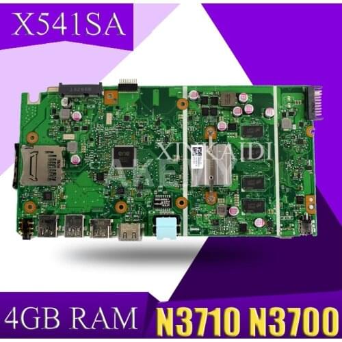 XinKaidi X541SA motherboard For ASUS X541 X541S X541SA laptop motherboard X541SA mainboard test OK N3710 N3700 cpu 4GB RAM